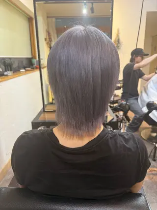 カラー 艶暖色/ベージュ SAKI💜のヘアスタイル