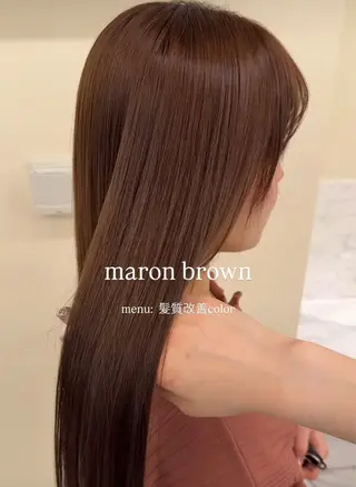 ロング カラー ワンホン×髪質改善 つのーか🩶‪🫧のヘアスタイル