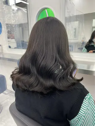 ロング カラー ブラウンベージュ🤎 ブリーチなし🤎のヘアスタイル