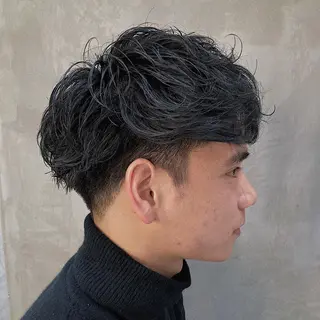ショート パーマ メンズ fifth JINGUMAE所属・波巻きスパイラルパー マ/シャドウパーマ駿のヘアスタイル