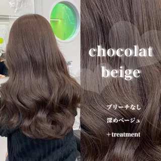 ロング カラー 韓国風艶髪🎀 暖色カラー🤍のヘアスタイル