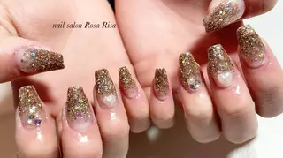 セミロング ネイル ネイルスタジオ シェイクユアハンズのネイルデザイン