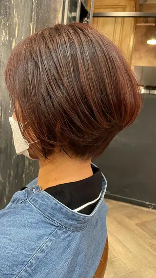 ショート カラー 藤木 雅俊のヘアスタイル