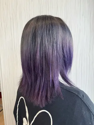 ミディアム 松尾 怜奈のヘアスタイル