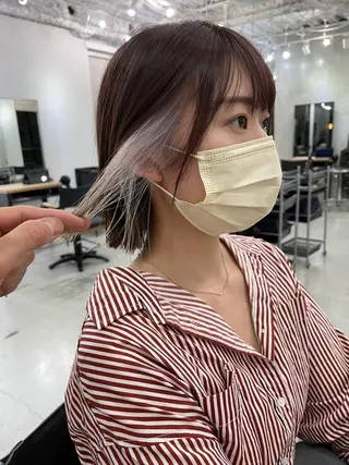ショート カラー ブリーチダブルカラー 【koide】のヘアスタイル