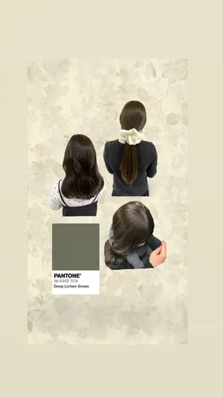 カラー Euphoria aoyama所属・柚実🌿/オリーブ/ 愛されナチュラル♥️のヘアスタイル