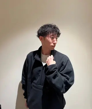 ショート パーマ メンズ confiance所属・船橋oyamada shouのヘアスタイル