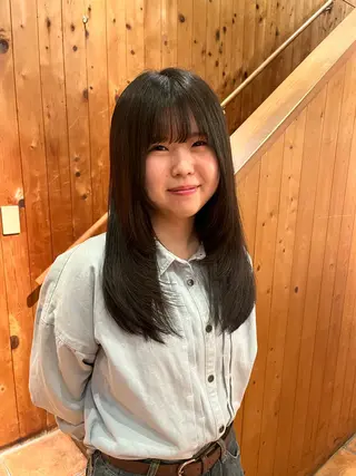 ロング 藤田 ゆりなのヘアスタイル