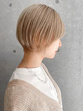 ショート ショート/ボブ/ 白髪ぼかし/しんやのヘアスタイル
