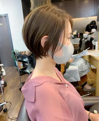 ショート 縮毛矯正/ショート/ レイヤー/畑中正敏のヘアスタイル