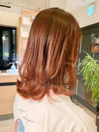 ミディアム カラー ヘアアレンジ yuka .のヘアスタイル