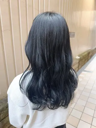 ロング カラー 髪質改善＆韓国風 RINAのヘアスタイル