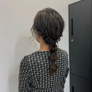 ロング ヘアアレンジ 透明感ワンカラー梅田 ダブルカラー/川上のヘアスタイル