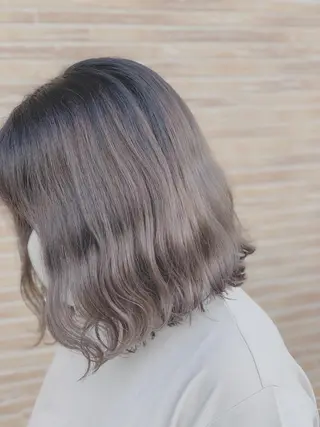 ミディアム ank classic hair【アンククラシックヘアー】所属・バレイヤージュ ハイライト　齋藤祐哉のヘアスタイル