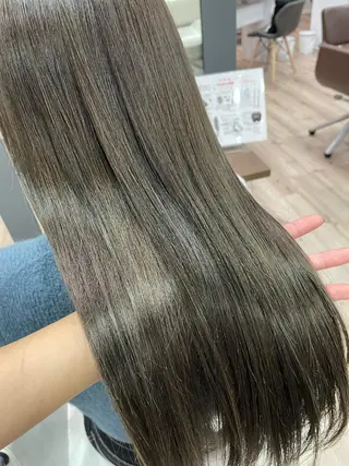 ロング カラー たなか りなのヘアスタイル