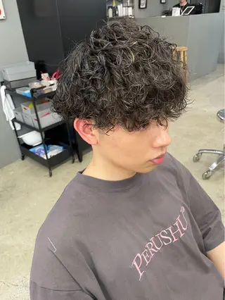 ショート パーマ メンズ メンズ専門サロン wokeのヘアスタイル
