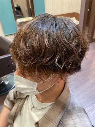 ショート パーマ メンズ PROGRESS Harukiのヘアスタイル