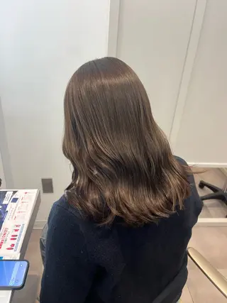 セミロング カラー みう/仙台/暖色/ 艶髪/顔周りカット/のヘアスタイル