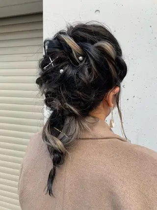 セミロング ヘアアレンジ 似合わせカラー🫶 小川千波のヘアスタイル