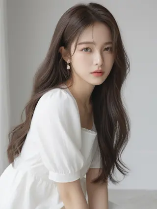 ロング 新宿/韓国メンズ RIKUパーマのヘアスタイル