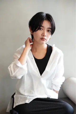 ショート カラー 加賀 千聖 /soigneのヘアスタイル