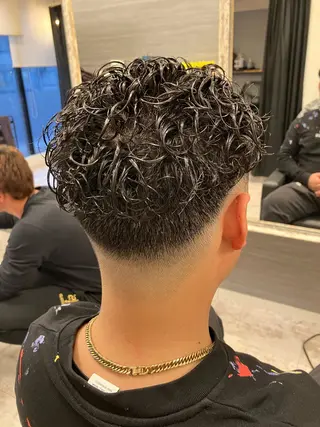 パーマ メンズ メンズ特化/パーマ/ フェードWATARUのヘアスタイル