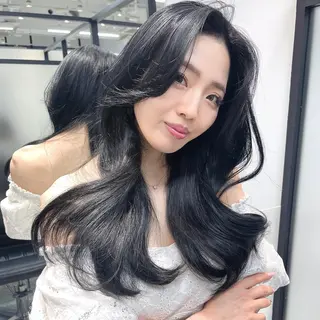 ロング 韓国レイヤーカット 髪質改善▫️水野有真のヘアスタイル