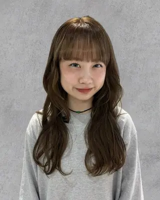 セミロング カラー くすみカラー/ ora🪡🤎のヘアスタイル