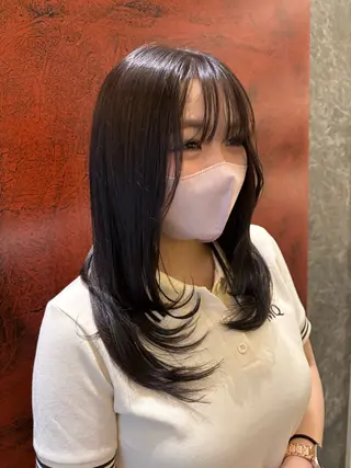 ミディアム 岡本樹一 🍁のヘアスタイル