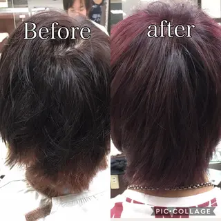 カラー 平本 雄馬のヘアスタイル