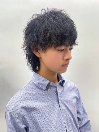 パーマ メンズ 森本裕/オーナー/ スパイラルパーマのヘアスタイル