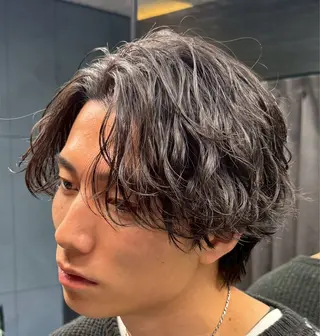 ショート パーマ メンズ かずき 💈毛流れ💈のヘアスタイル
