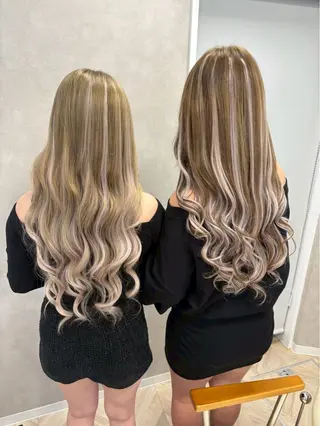 ロング uiki シールエクステのヘアスタイル