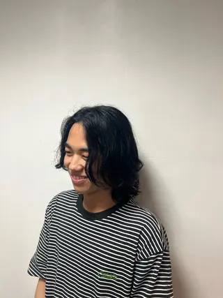 ミディアム JUNES man 目白 男髪所属・男性の方限定🚹山田 瑛心のヘアスタイル