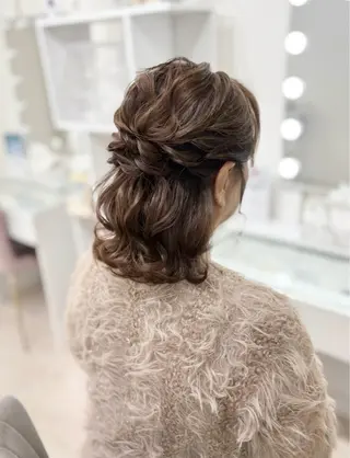 ミディアム ヘアアレンジ ヘアセットサロン /上坪愛美のヘアスタイル