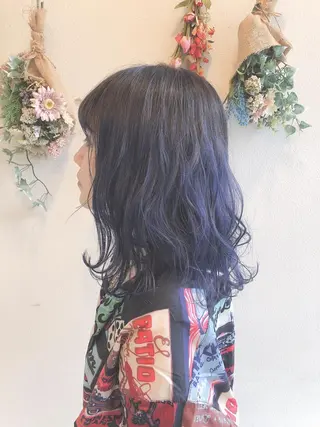 セミロング カラー 西 めぐみのヘアスタイル