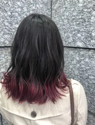 ミディアム カラー 常世田 恵のヘアスタイル