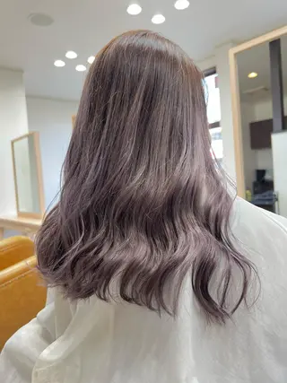 セミロング カラー 松本 菜那のヘアスタイル