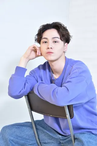 ミディアム パーマ メンズ EARTH勝田台 吉永嵐のヘアスタイル