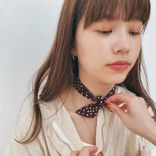 ロング カラー パーマ ヘアアレンジ メンズ キッズ ネイル マツエク・マツパ モリモト サナのヘアスタイル