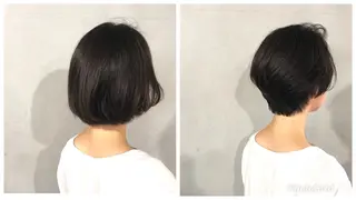 ショート カラー ボブ/ショート/ 白髪染め/メンズ葛西のヘアスタイル