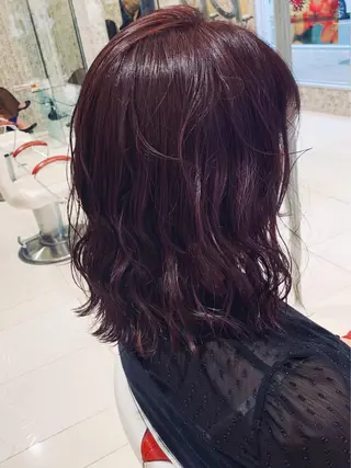 セミロング カラー Agu hair cuddle 大曽根店【アグ ヘアー カドル】所属・Chinami チナミのヘアスタイル