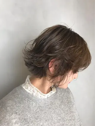 ショート カラー L’atelier BROCANTE （ラトリエ　ブロカント）所属・BROCANTE立川 karasawa.nのヘアスタイル