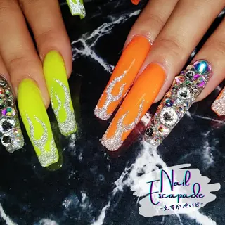 ロング ネイル クロキ 。のネイルデザイン