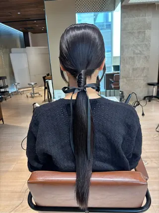 セミロング ヘアアレンジ 穂積 未優のヘアスタイル