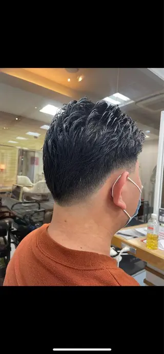 ショート メンズ 🔮メンズ縮毛矯正 毛流れパーマ💎竹永のヘアスタイル