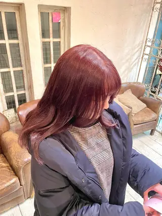 ロング カラー Luce横浜店所属・yuu 🪴 透明感 カラー/メンズパーマのヘアスタイル