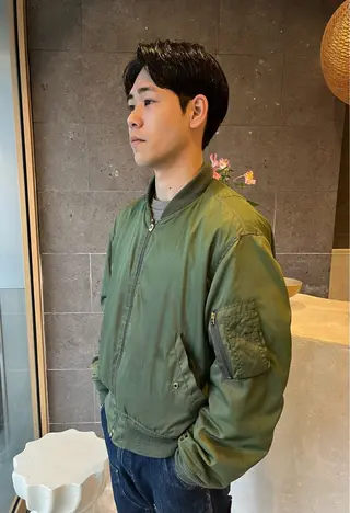 メンズ ロエ平尾山荘所属・ショート/ハイライト /平尾/薬院/綜一郎のヘアスタイル