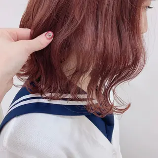 ミディアム カラー 暖色専門美容師🎀 お客様満足度◎のヘアスタイル