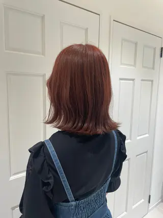 カラー ボブ／ブリーチカラー ／ゆづき🌟のヘアスタイル